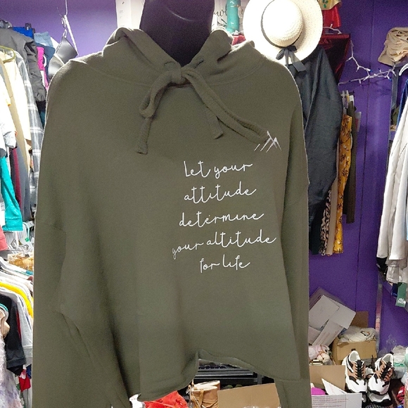 Custom ladies cropped hoodie - Picture 1 of 3